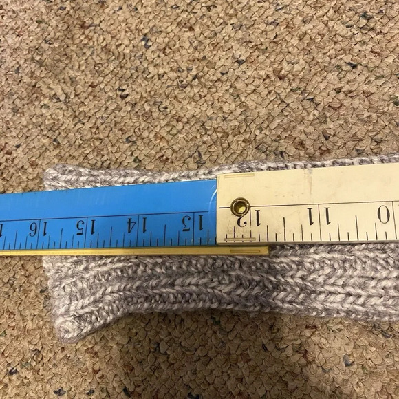 Romeo+Juliet Couture Cardigan Sweater Lady M Gray Knit Crochet Largenlook Pocket - Picture 3 of 11